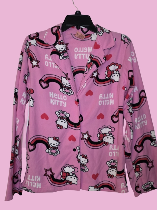 Hello Kitty Other - Rare 2007 Y2K Hello Kitty Pink Button Down Pajama Top